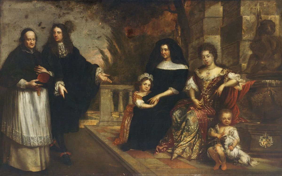 Gruppo di famiglia in un giardino - Museo delle Belle Arti, Budapest